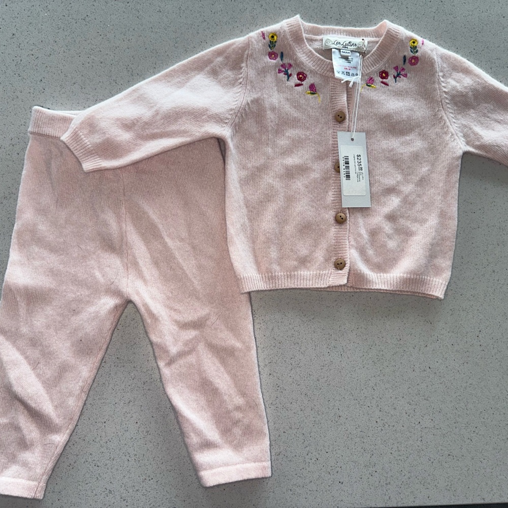 New With Tags 100% Cashmere Les Lutins Paris Baby Outfit
